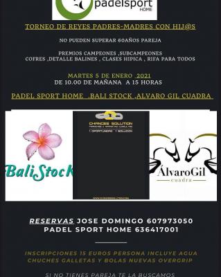 poster del torneo TORNEO DE REYES PADRES/MADRES CON HIJ@S