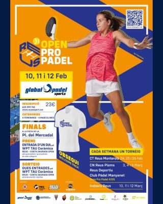 poster del torneo 1º OPEN PADEL PRO REUS