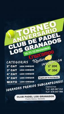 poster torneo TORNEO ANIVERSARIO LOS GRANADOS