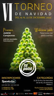 poster del torneo VI TORNEO DE NAVIDAD FIT POINT 2025