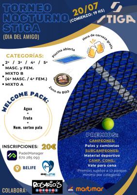 poster torneo TORNEO NOCTURNO STIGA