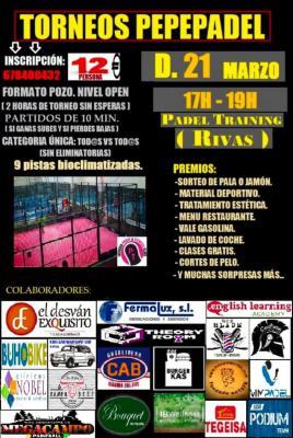 poster del torneo TORNEO PEPEPADEL