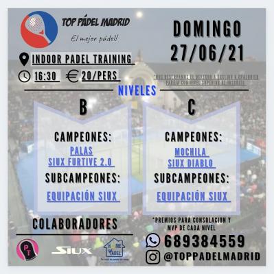 poster del torneo TORNEO TOP PADEL MADRID