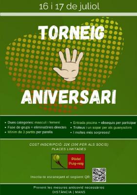 poster torneo TORNEIG 5 ANIVERSARI