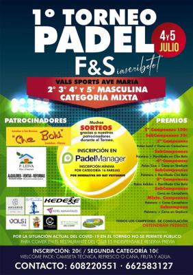 poster del torneo 1º TORNEO PADEL F&S AVE MARIA