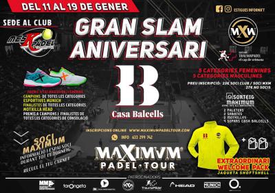 poster del torneo GRAN SLAM ANIVERSARI