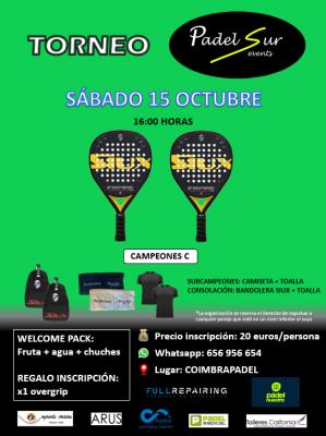 poster del torneo TORNEO PADELSUREVENTS