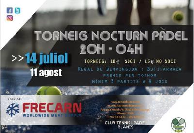 poster del torneo TORNEIG NOCTURN