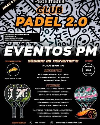 poster del torneo TORNEO MASCULINO Y FEMENINO PADELMANIA