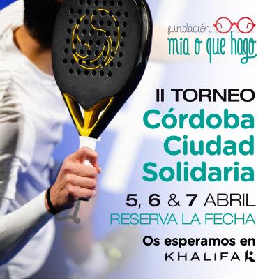 poster torneo TORNEO CÓRDOBA CIUDAD SOLIDARIA FUNDACIÓN MIA O QUE HAGO