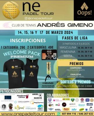 poster del torneo ONE PADEL TOUR