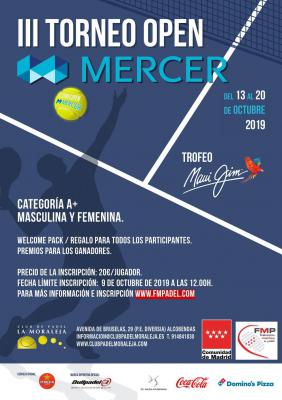 poster del torneo III TORNEO OPEN MERCER TROFEO MAUI JIM