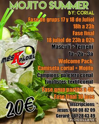 poster del torneo MOJITO SUMMER BY CORIAL