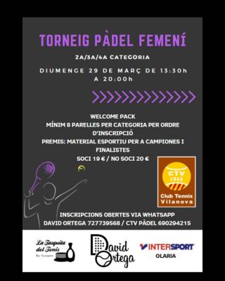 cartel del torneo