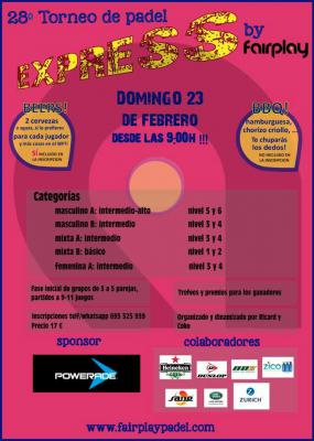 poster del torneo 28º TORNEO DE PADEL EXPRESS