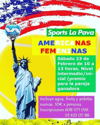 poster del torneo AMERICANAS FEMENINAS