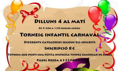 poster del torneo TORNEIG INFANTIL CARNAVAL