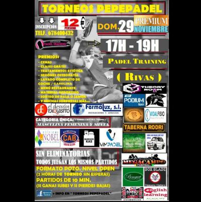 poster del torneo TORNEO PEPEPADEL