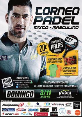 poster del torneo TORNEO DE PADEL MIXTO - MASCULINO