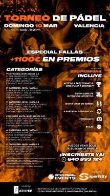 poster del torneo TORNEO ESPECIAL FALLAS