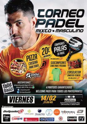 poster del torneo TORNEO DE PADEL MIXTO - MASCULINO