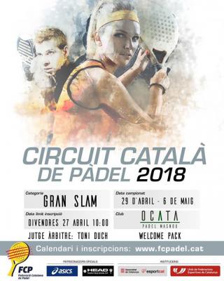 poster del torneo GRAN SLAM CIRCUIT CATALÀ 2018