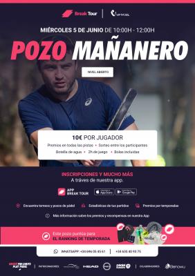 poster del torneo POZO MAÑÁNERO VIM PADEL