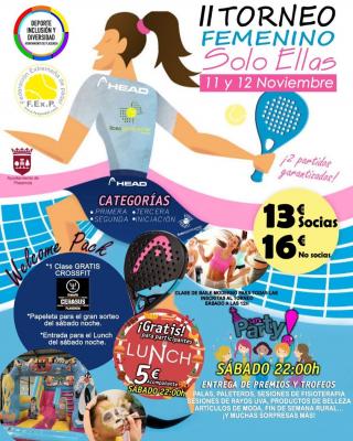 poster torneo II TORNEO SOLO ELLAS