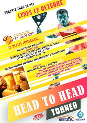 poster del torneo 1º HEAD TO HEAD 