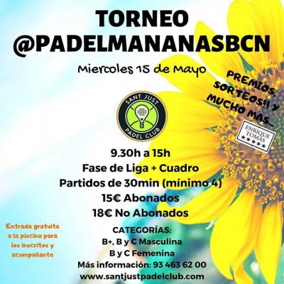 poster del torneo TORNEO @PADELMANANASBCN