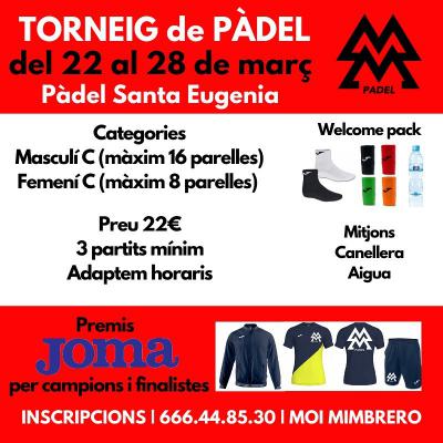 poster torneo TORNEIG DE PADEL