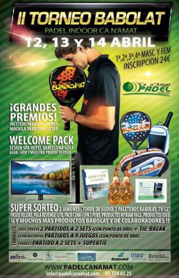 poster del torneo II TORNEO BABOLAT