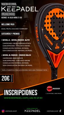 poster del torneo TORNEO KEEPADEL & EUROINDOOR