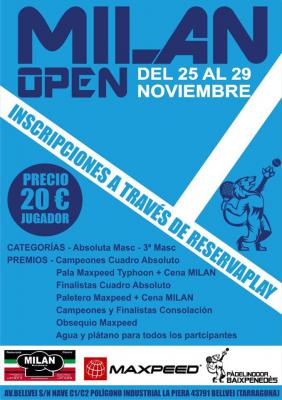 poster del torneo MILAN OPEN