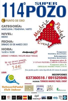 poster del torneo 114º SUPER POZO