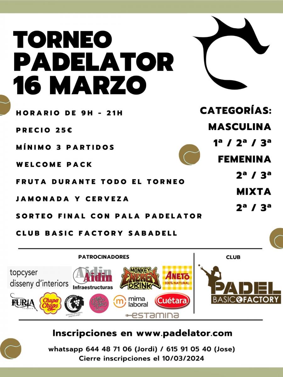 cartel del torneo