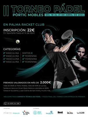 poster torneo II TORNEO PÁDEL PÒRTIC MOBLES