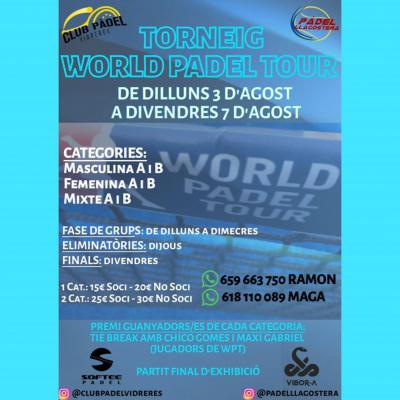 poster del torneo TORNEIG WORLD PADEL TOUR