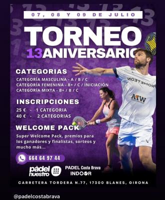 poster torneo 13 ANIVERSARIO