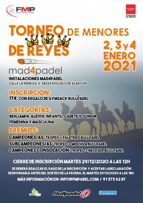 poster del torneo TORNEO DE MENORES DE REYES