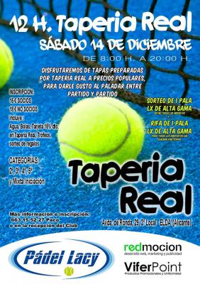 poster del torneo 12 HORAS TAPERIA REAL