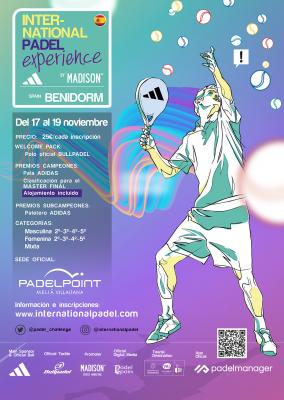 poster torneo INTERNATIONAL PADEL EXPERIENCE (IPE) ALICANTE VILLAITANA