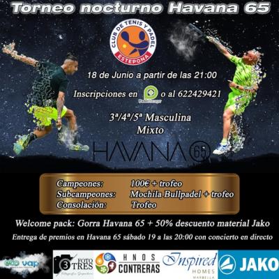 poster del torneo TORNEO NOCTURNO HAVANA 65