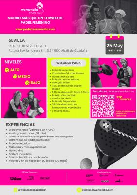 poster del torneo WOMENALIA PADEL TOUR - SEVILLA