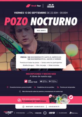 poster torneo POZO NOCTURNO MOMO BY MAKING PADEL