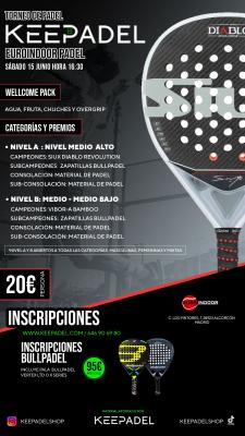 poster del torneo TORNEO KEEPADEL & EUROINDOOR