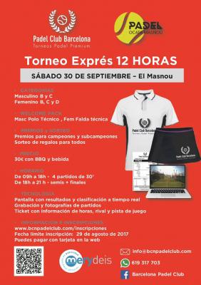 poster del torneo TORNEO EXPRÉS 12H