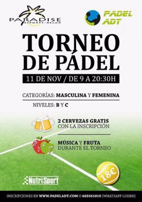 poster torneo TORNEO DE PADEL