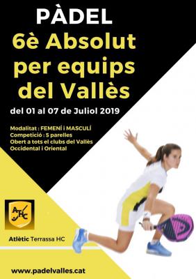 poster del torneo 6È ABSOLUT PER EQUIPS DEL VALLÈS