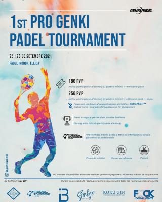 poster del torneo 1ST PRO GENKI PADEL TOURNAMENT